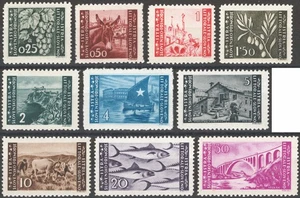 Occup. Jugoslava Istria e Litorale Sloveno 1946 Definitiva dent. 10½x11½, serie  - Picture 1 of 1