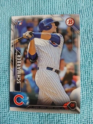Bowman Kyle Schwarber #122 2016 RC Cubs Phillies novato Hot SP Foto 1 de 2
