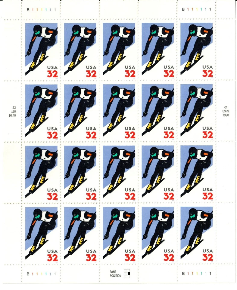 Scott 3180 32¢ Alpine Skiing MNH Free Shipping in the USA!!! - Image 1 of 1