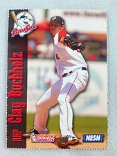 2003 DUNKIN DONUTS Minor League Baseball Card-CLAY BUCHHOLZ, Pawtucket Red Sox