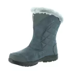 NUEVAS Botas de Invierno Columbia Ice Maiden Sin Cordones Gris Talla 10 - Imagen 1 de 8