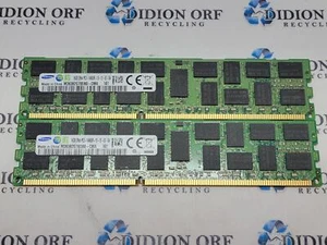 Set of 2 SAMSUNG 16GB SERVER RAM PC3-14900R 2RX4 M393B2G70DB0-CMA SKU 4515 - Picture 1 of 1