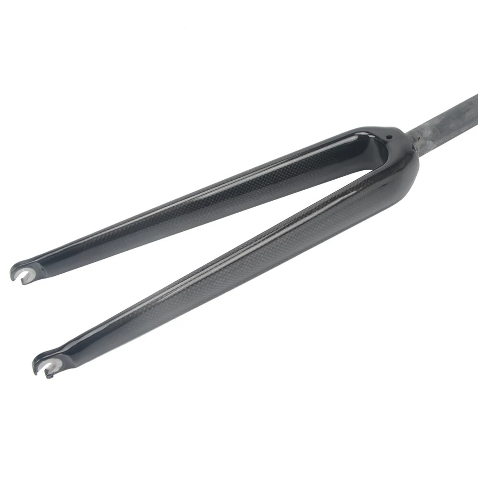 700C Carbon Bicycle Forks Rigid Road Bike Fork Racing Gravel Bike Fork 1-1/8 in - Image 1 of 4