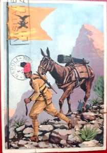 Ith ERITREAN MOUNTAIN ARTILLERY GROUP WWII PC Travelled 1938 - Picture 1 of 2