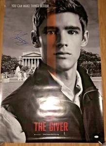 The GIVER Brenton Thwaites Signed Auto 27x 40 poster COA JSA - Picture 1 of 3