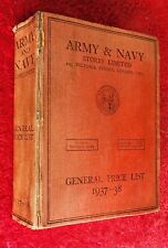 1937-38 ARMY AND NAVY STORES LTD GENERAL PRICE LIST ADVERTS ILLUSTRATED 