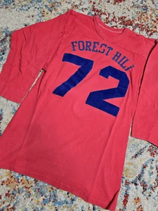 Vintage 1972 Forest Hill High School Seniors Gusseted 3/4 Sleeve T-Shirt Sz XS/S - Picture 1 of 9