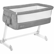 Culla Lionelo Theo Grey regolabile Co-Sleeping + Mosquito Net