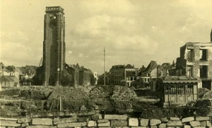 Belgium Tournai Destruction WWII Liberation St Brice Church Old Photo 1945 - Picture 1 of 3