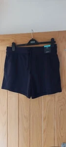 marks and spencer ladies black casual shorts size 14 - Picture 1 of 5