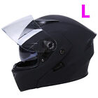 Motorcycle Full Face Helmet Modular Flip up Dual Visors DOT Approved M L XL 2XL