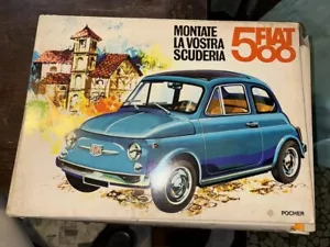 Pocher Fiat 500 scatola montaggio MOLTO RARA. Box e istruzioni originali - Imagen 1 de 8