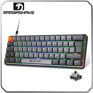 Teclado mecánico para juegos 60% diseño del Reino Unido RGB retroiluminado USB C para PC, computadora portátil, PS4 - Imagen 1 de 16