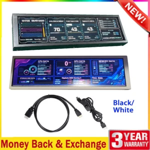 8.8" Long Strip LCD Screen 1920x480 IPS Monitor Display for AIDA64 CPU GPU SSD - Picture 1 of 13