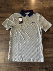 UNDER ARMOUR $60 Performance 3.0 Printed Golf Polo Shirt Olive Sz XS 1377377-504 - Picture 1 of 4