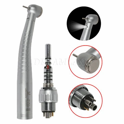 YABANGBANG Dentaire Fiber Optic LED Big Turbine Handpiece/Quick Coupler 6 Hole