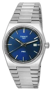 Tissot PRX T-Klassisch Edelstahl Blau Zifferblatt T1372101104100 100M Unisex-Uhr - Picture 1 of 4