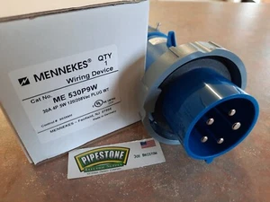 ME 530P9W Mennekes Watertight Plug 30 Amp 4P 5W 120/208VAC NEW - Picture 1 of 4