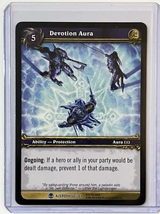 2006 World Of Warcraft DEVOTION AURA Rare #66 Heroes Of Azeroth WoW NM/Mint - Picture 1 of 2