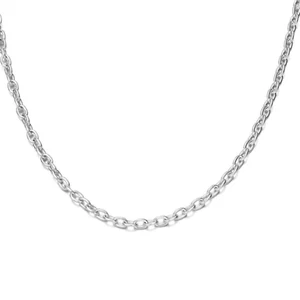 LOT OF THREE (3) Italian 2mm Link Chain NecklaceS Sterling Silver 20 Inch - Picture 1 of 9