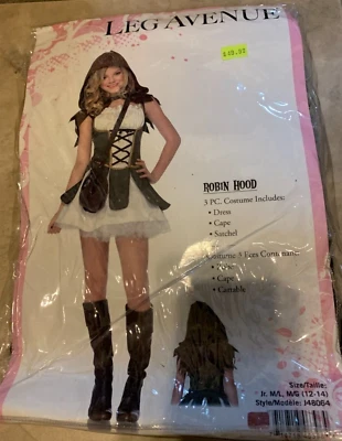 Robin Hood Leg Avenue Sexy Dress Costume Medium Large NEW Retail Packaging - Image 1 of 2