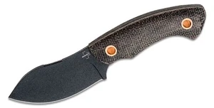 Boker Nessmi Pro Fixed Blade Knife, Black Micarta Handles, Copper Rivets 02BO066 - Picture 1 of 4