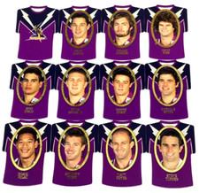 2007 SELECT NRL INVINCIBLE CARD JERSEY DIE CUT PARALLEL TEAM SET(12)-STORM