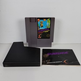 Gumshoe NES Nintendo 1986  5 SCREW w/ Manuel & Sleeve - Tested - Free Shipping 