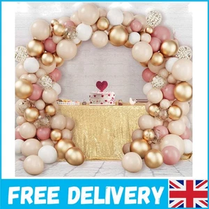 Sophisticated 102pc Rose Gold Balloon Arch Set for Bridal Showers & Birthdays - Picture 1 of 15
