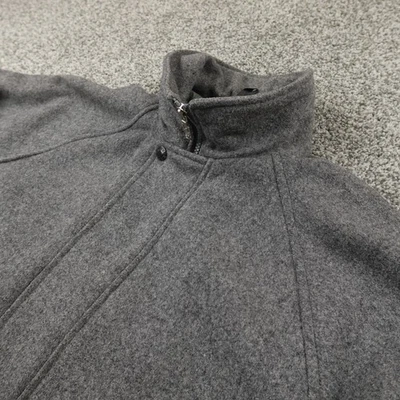 De Colección Chaqueta North Face Para Hombres M Gris Lana Abrigo Bombardero Cremallera Completa Exterior EE. UU. 90s Foto 1 de 4