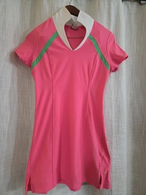 Vintage Nike Dress Tennis Pink V Neck Size XS Stretchy  - Image 1 of 4