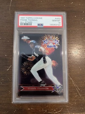 Topps Chrome All-Stars 1997 #AS3 Frank Thomas PSA 10 Foto 1 de 2