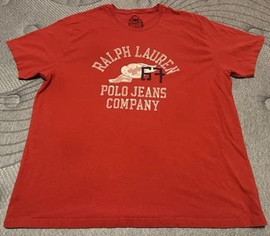 Ralph Lauren Polo Jeans Co Herren XXL Hemd Rot Kurzarm - Bild 1 von 3