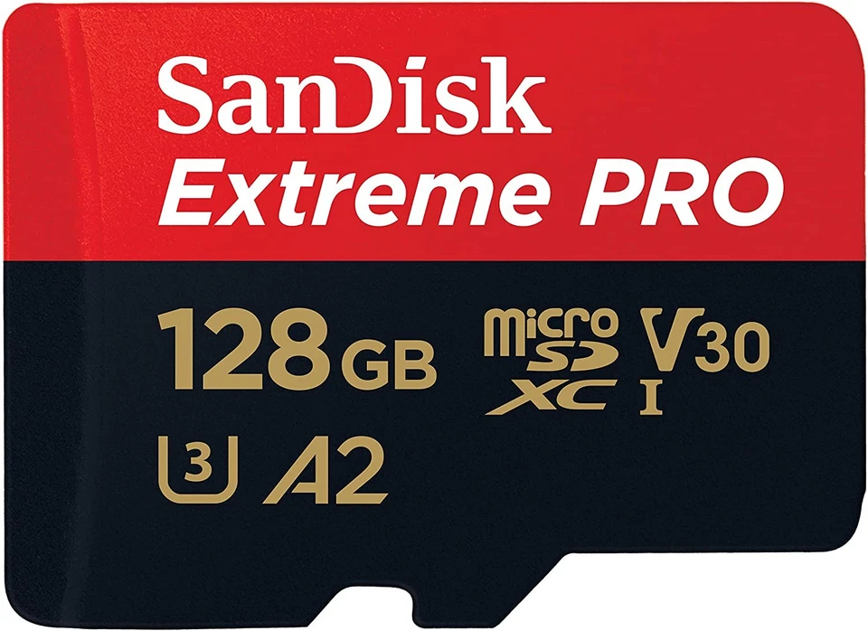 SanDisk Extreme Pro 128GB microSDXC Memory Card + SD Adapter 170MB/s Class 10 - Bild 1 von 1