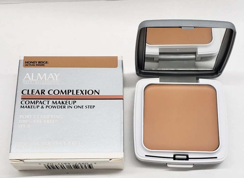 NUEVO Almay Clear Complexion Maquillaje Compacto y POLVO EN UN SOLO PASO-MIEL BEIGE Foto 1 de 1