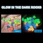 300pcs/set Rhombus Glowing Rocks Plastic Luminous Stone Fish Tank Pebbles  Patio