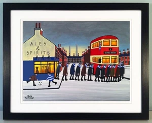 JACK KAVANAGH "GOING TO THE MATCH" GREENOCK MORTON PRINT - Picture 1 of 6