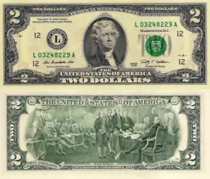USA, $2 Dollars Comm., Federal R. Bank of San Francisco "L", P530, 2009, UNC - Picture 1 of 3