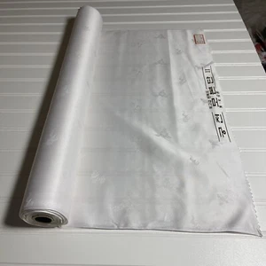 Blanco SEDA, TELA 1 yarda x 22 pulgadas de ancho o 36 pulgadas x 22 de ancho VENDIDO POR YARDA - Imagen 1 de 15