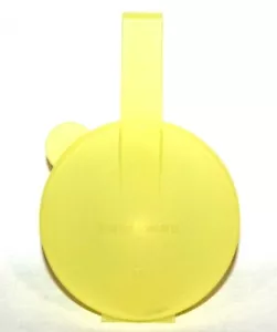 Tupperware Forget-Me-Not Junior Redondo Colgante Redondo Refrigerador Amarillo NUEVO DE LOTE ANTIGUO ❤️ - Imagen 1 de 3