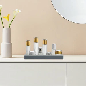 Bathroom Organizer Tray Gray Small Decorative Tray Perfume Tray 20*10CM Home - Picture 1 of 19