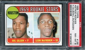 1969 Topps #156 Astros Rookies Gilson/McFadden PSA 8 NM-MT - Bild 1 von 2