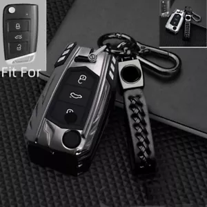 For VW Volkswagen Golf 7 GTI Polo Zinc Alloy Silicone Car Key Fob Case Cover - Picture 1 of 5