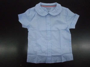 Kleinkind Mädchen French Toast $ 14 blau Kurzarm Peter Pan Top Größen 3T & 4T - Bild 1 von 4