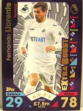 Match Attax 2016/17 Premier League - UC26 Fernando Llorente - Extra Boost