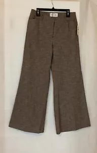 Linea Donna Size 12 Brown Wide Leg Pants with Pockets - Picture 1 of 5
