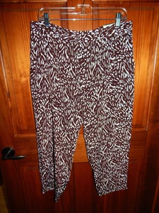 PANTALONES LIZ CLAIBORNE PIERNA ANCHA, SE SIENTA EN LA CINTURA, ENTREPIERNA 22 PULGADAS, TALLA GRANDE, NUEVOS CON ETIQUETAS - Imagen 1 de 5