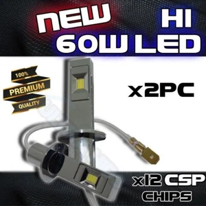 2x H1 Super Bright 60W Fanless 6000K CSP LED Fog Driving Light Bulbs - Picture 1 of 5