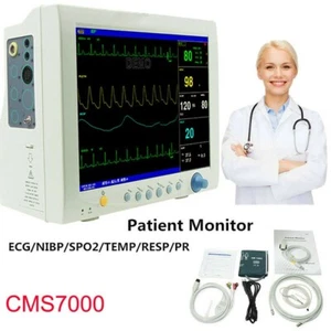 CMS7000 12,1 Zoll tragbarer Patientenmonitor 6 Parameter Vitalparametermonitor - Picture 1 of 13