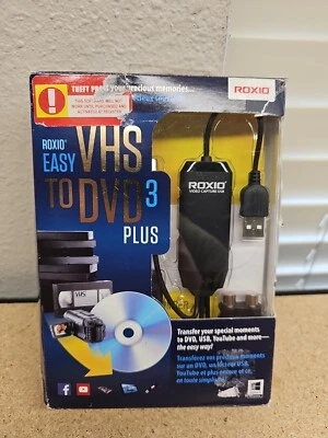 Roxio Easy VHS to DVD Plus 3 Video Transfer Compatible w/ Windows 10 software A8 - Image 1 of 4